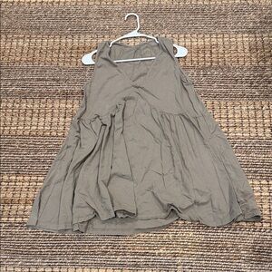 Sleeveless Flowy Olive Tank Top